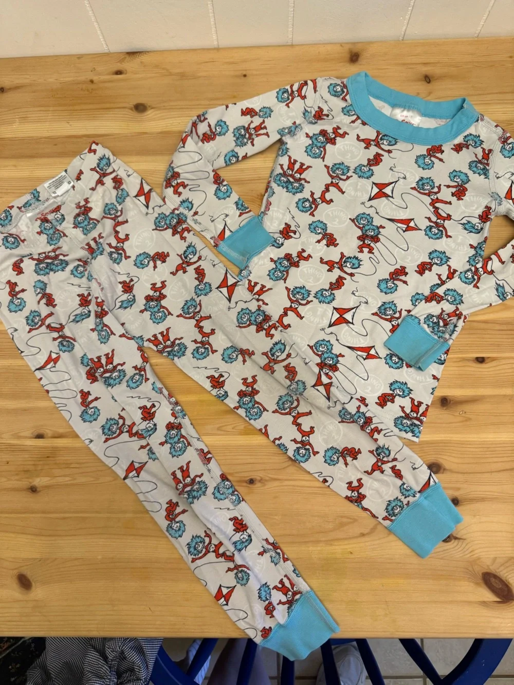 Hanna Andersson Dr Suess pajamas Jammies size 5 110 fair condition